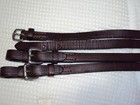 Collegiate English Event Reins- Buckle Ends  roller Buckles - 5 8  X 118  -great
