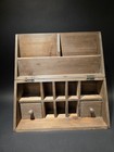 Antique Vintage Style Reclaimed Wood Folding Storage Desk Box