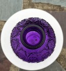 Xl Purple Glass Decorative Art Vase Ht 15  - Heavy 5 13lbs
