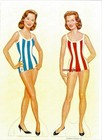 Vintage Uncut 1963 Lennon Sisters Paper Dolls  county Fair   1 Top Reproduction