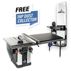 Delta 36-l352d 3 Hp 52 In  Rip Capacity  Unisaw Table Saw W  Dust Collector New