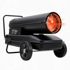 125 000 Btu Kerosene Forced Air Heater With 10 Gallon Tank Adjustable Thermostat