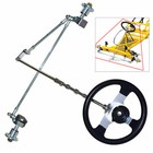 For Atv Go Kart Quad Cart Steering Wheel Gear Rack Shaft Tie Rod Kit Assembly