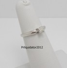  18ct Natural Diamond Princess Solitaire Engagement Wedding Ring 10k White Gold