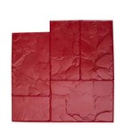 Concrete Stamp Design 24 In  X 24 In  Ashlar Red Floppy Felxible High Quality