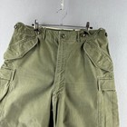 Vintage 50s Military Pants Mens Medium Short Korean War Cargo M-51 Field Baggy
