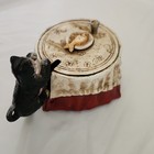Vtg Hawthorne Die Cast Iron Mechanical Bank Pouncing Cat For Fish Toscano