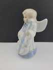 Vintage Ceramic Angel Figurine 5  Playing Cello Music Hand-painted
