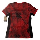 Nike Canada National Soccer Team Jersey Womens Red Black Maple Leaf Medium New