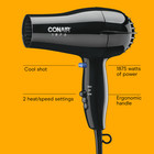 Mid-size Hair Dryer  1875 Watts  Concentrator Attachment  Lightweight Design