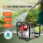 Gasoline Engine Water Pump Gas Powered Water Transfer Pump 2  7hp 4-stroke