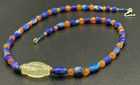 Original Lapis Carnelian Crystals Gem Jewelry Ancient Roman Afghanistan Old Bead