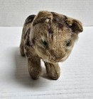 Antique Vintage Stuffed Animal Tiger Cat Tabby Green Eyes Possibly Steiff 