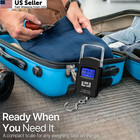 Flexzion Digital Hanging Scale     110lb 50kg Portable 110lb 50kg  Black 