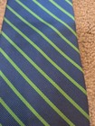 J crew Blue And Green Silk Striped Tie