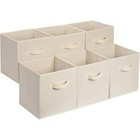 Collapsible Fabric Storage Cubes Set Of 6 Lightweight Versatile Organizer Bins