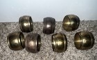 Set  7  Brass Napkin Rings Holders