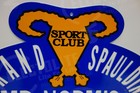 Mr Norms Grand Spaulding Dodge Sports Club Heavy Steel Die Cut Enamel Sign