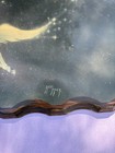 Vintage Unicorn Lacquered Wood Plaque Wall Art Andy Mack Fantasy 80s