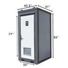 Bastone Portable Restroom W  Sink  Flush Toilet   Vent Fan For Outdoor Use