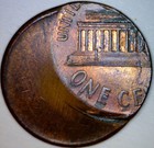 Error Off Center Lincoln Cent Unc    Bu Coin Nice Color O c Lot  z20  Free Ship