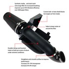 4  Black Cold Air Intake heat Shield Kit For 99-06 Gmc chevy V8 4 8l 5 3l 6 0l