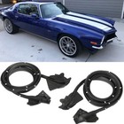 Pair Set Rubber Door Weatherstrip Seals Fits For 70-81 Camaro Firebird Trans Am