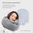 Travel Neck Pillow - Versatile Soft 360 Support Scarf  grey 