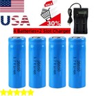 Battery 3 7v Li-ion Led Flashlight Headlamp 26650 Rechargeable Batteries Lot Us