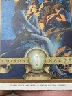 Antique 1920 Edison Mazda Maxfield Parrish Primitive Man Celluloid Calendar