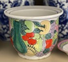 Vintage Williams-sonoma Painted Hand-painted Ceramic Planter