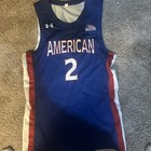 Game Worn American University Eagles Under Armour Basketball Jersey   Shorts