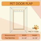 2 Large Pet Door Flap Replacement For Petsafe Pac11-11039 In Wall Pet Dog Doors