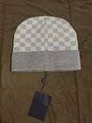 Louis Vuitton Damier Petite Grey Monogram  Beanie  Same Or Next Day Shipping        