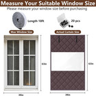 3 Layer 63 X 39 Inch Visible Winter Insulated Window Cover oxford Thermal Insula