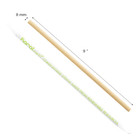 Karat Earth Flat Cut Wrapped Bamboo Fiber Giant 9    Straw  Natural 8mm  - 3 000ct