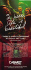 Cabaret The Musical Adam Lambert   Auli l Cravalho Ad Flyer New York Broadway