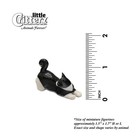 Little Critterz Cat - Tuxedo Kitten  chessie  - Miniature Porcelain Figurine