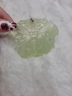      Carved Jade Butterfly     Vintage Decorative Pendant Or Ornament
