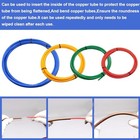  4pcs Conditioning Copper Tubing Pipe Extension 4m  1 4  1 2  3 8  5 8  Built 