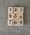 35pc Vintage Wood Block Alphabet Letter   Number Rubber Stamp Set Serif Font