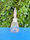 Vintage Pink Glass Perfume Bottle