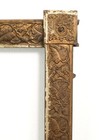 Antique Cast Iron Fireplace Frame Insert With Foliage Details