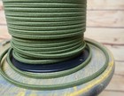 Green 2-wire Cloth Covered Cord  18ga Vintage Style Lamps Antique Lights  Cotton