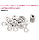 100pcs  8 X 7 16  Od 1 0mm Thickness Flat Washers 304 Stainless Steel   18-8  Pl