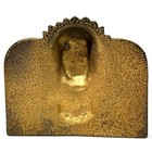 Vintage antique Native American Indian Bookend Gold Gilt Metal