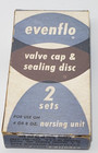 Vintage Evenflo Valve Cap   Sealing Disc 2 Sets 4 Or 8 Ounce Nursing Unit Black