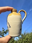 Beautiful 1870s Miniature Stoneware    1 Small Antique Scotch Whiskey Jug Bottle 