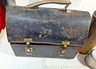 Vtg American Thermos Bottle Co Dome Metal Army Green Lunch Box W  Nice Thermos