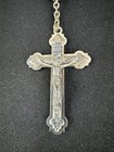 Italian Metal Rosary   Roma Medal   Crucifix   Vintage Catholic Prayer Beads